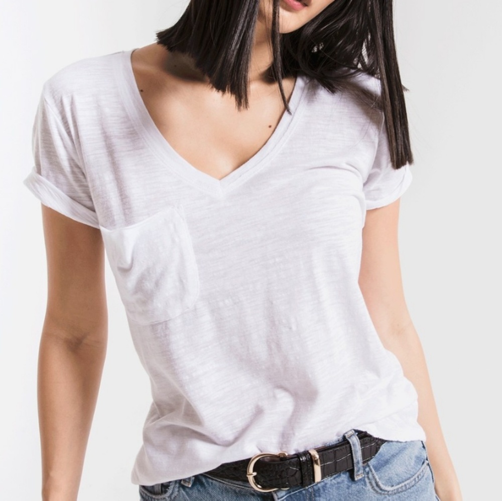 Z Supply Airy Slub Pocket Tee | Burnout T